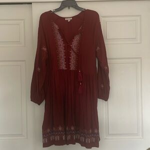 Knox Rose XXL Rust colored Boho dress.
